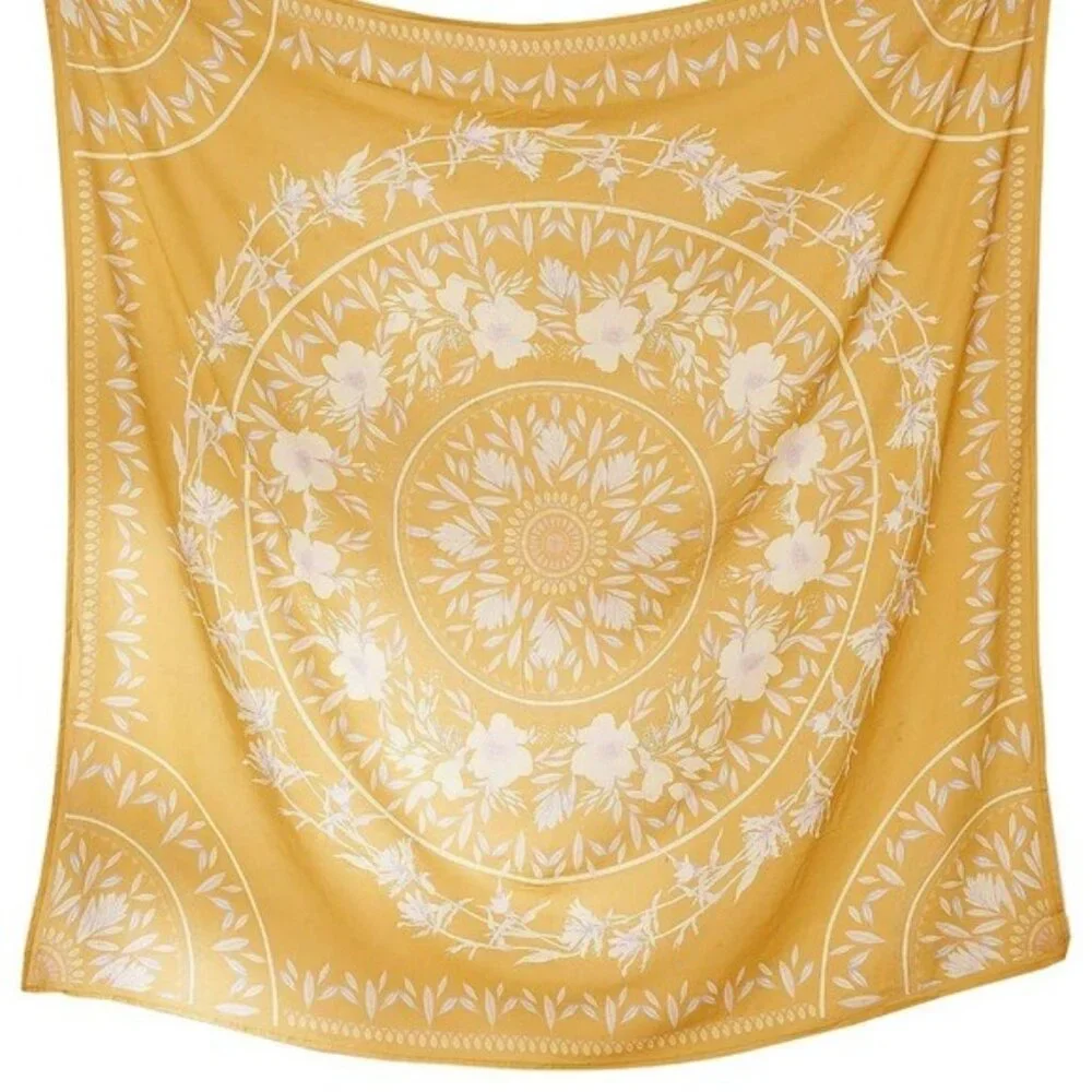 Sunflower Yellow Floral Festival Mandala Tapestry Wall Dorm Boho Cute Decor/Art